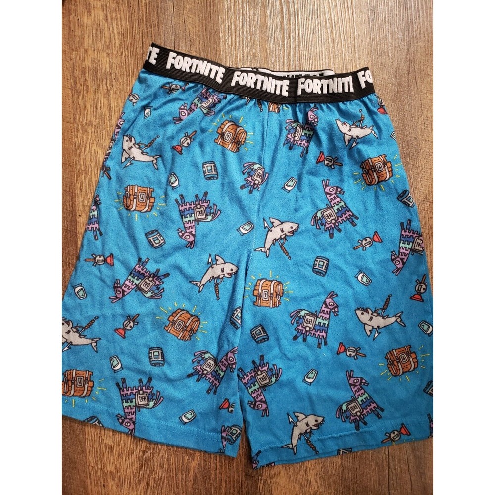 Boys 10/12 Fortnite Elastic Logo Waist Sleep Shorts